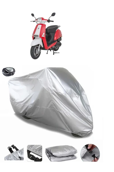 Mondial 50 BeeStreet Su  Geçirmez Motosiket Brandası Arka Çanta Uyumlu