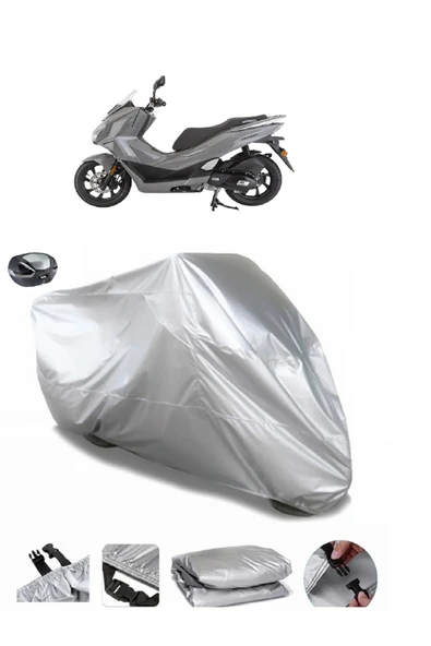Mondial 125 Strada Su  Geçirmez Motosiket Brandası Arka Çanta Uyumlu