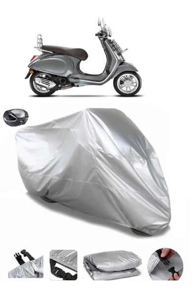 Vespa Primavera 50 Touring Su  Geçirmez Motosiket Brandası Arka Çanta Uyumlu ürün görseli 1