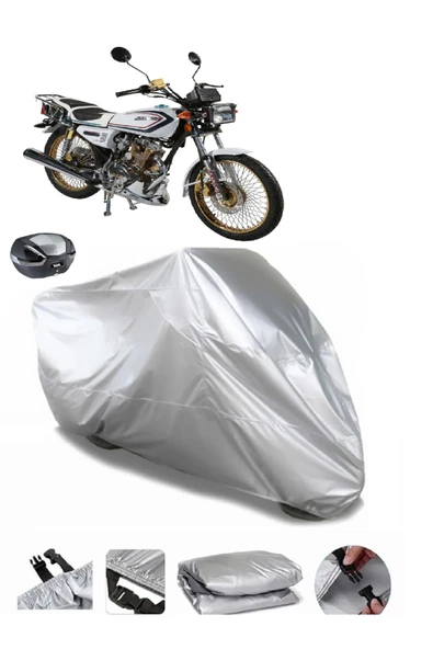 Arora AR 100-8 Klasik Tel Su  Geçirmez Motosiket Brandası Arka Çanta Uyumlu ürün görseli 1