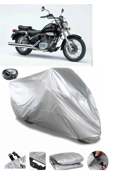 Suzuki VL 250 Intruder Su  Geçirmez Motosiket Brandası Arka Çanta Uyumlu