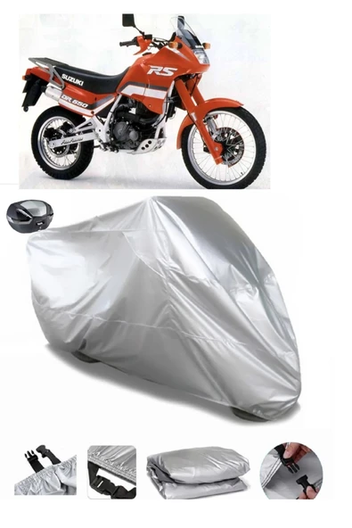Suzuki DR650 RS Su  Geçirmez Motosiket Brandası Arka Çanta Uyumlu ürün görseli 1