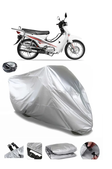 Yuki Gusto 50 Su  Geçirmez Motosiket Brandası Arka Çanta Uyumlu ürün görseli 1