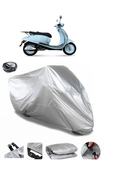 Yuki Margherita 50 Su  Geçirmez Motosiket Brandası Arka Çanta Uyumlu ürün görseli 1