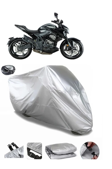 Zontes 350 R Su  Geçirmez Motosiket Brandası Arka Çanta Uyumlu ürün görseli 1