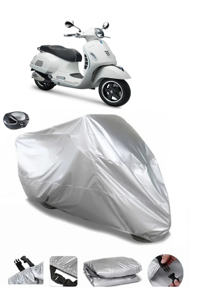 Vespa GTS 150 ABS Su  Geçirmez Motosiket Brandası Arka Çanta Uyumlu ürün görseli 1