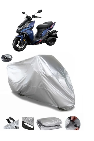 Sym DRG 160 Su  Geçirmez Motosiket Brandası Arka Çanta Uyumlu