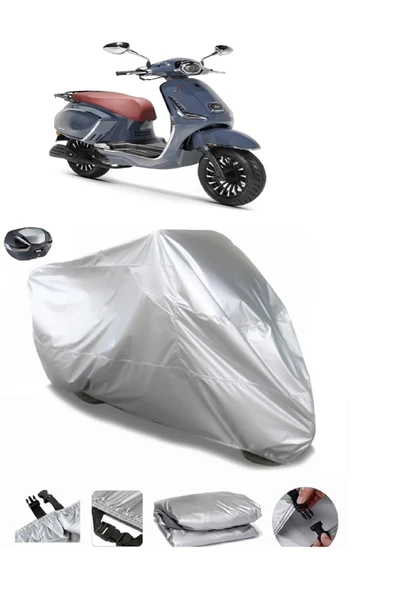 Rks Dark Blue 125 Su  Geçirmez Motosiket Brandası Arka Çanta Uyumlu