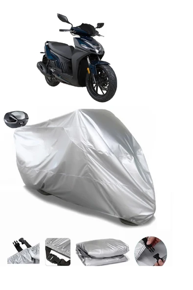 Kymco Agility S 125 Su  Geçirmez Motosiket Brandası Arka Çanta Uyumlu