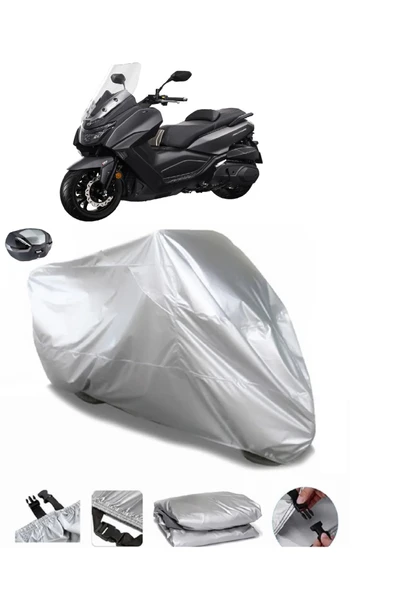 Sym Maxi 400i ABS Su  Geçirmez Motosiket Brandası Arka Çanta Uyumlu