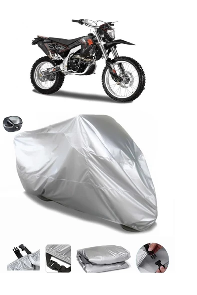 Asya RX 250 Cross Su  Geçirmez Motosiket Brandası Arka Çanta Uyumlu