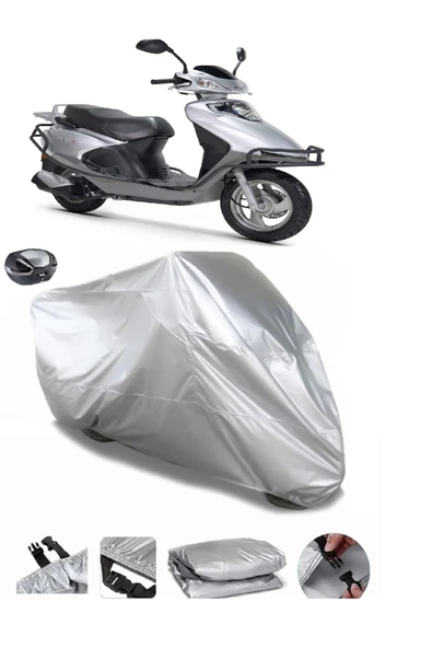 Rks Spontini 110 Su  Geçirmez Motosiket Brandası Arka Çanta Uyumlu