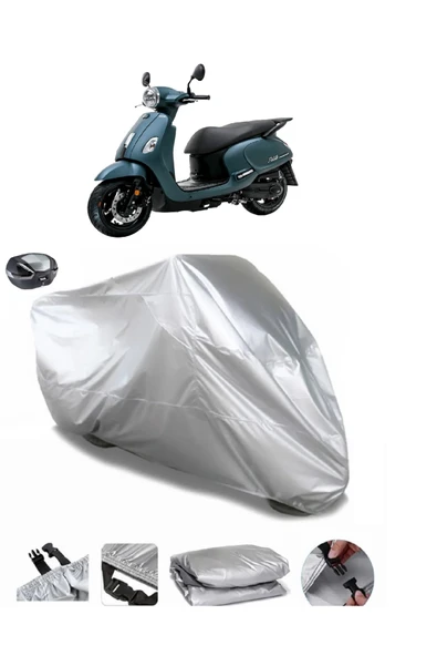 Sym Fiddle IV 125 Su  Geçirmez Motosiket Brandası Arka Çanta Uyumlu