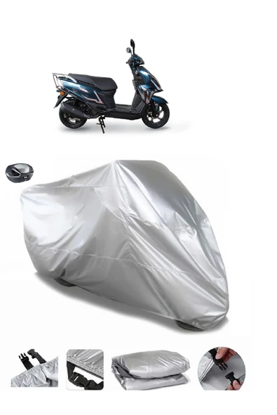 Falcon Mocco 125 Su  Geçirmez Motosiket Brandası Arka Çanta Uyumlu ürün görseli 1