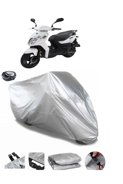 Sym Xpro II 125 Su  Geçirmez Motosiket Brandası Arka Çanta Uyumlu ürün görseli 1