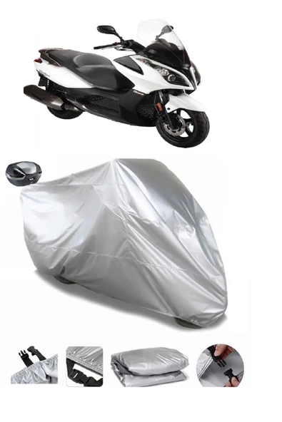 Kymco Downtown 300i Su  Geçirmez Motosiket Brandası Arka Çanta Uyumlu