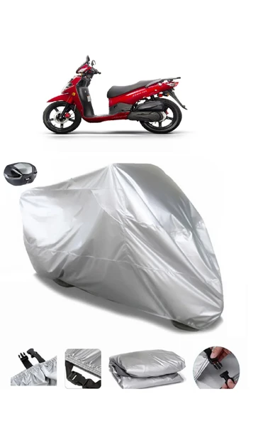 Sym HD Evo 200 Su  Geçirmez Motosiket Brandası Arka Çanta Uyumlu ürün görseli 1