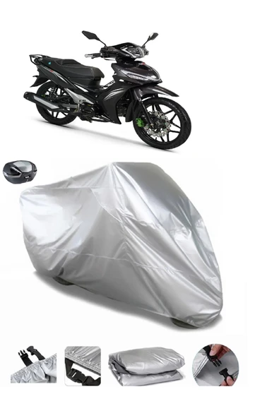 Rks Easy Pro 50 Su  Geçirmez Motosiket Brandası Arka Çanta Uyumlu