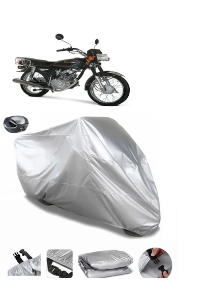 Kanuni Breton 125 Su  Geçirmez Motosiket Brandası Arka Çanta Uyumlu ürün görseli 1