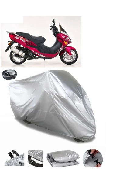 Kanuni Storm 150 Su  Geçirmez Motosiket Brandası Arka Çanta Uyumlu