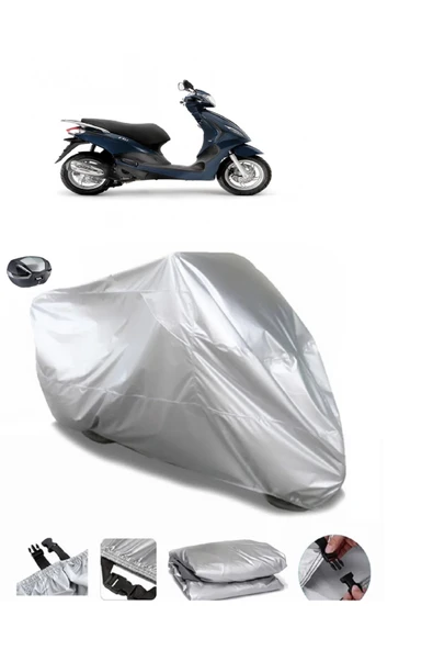 Piaggio FLY 125 3V Su  Geçirmez Motosiket Brandası Arka Çanta Uyumlu