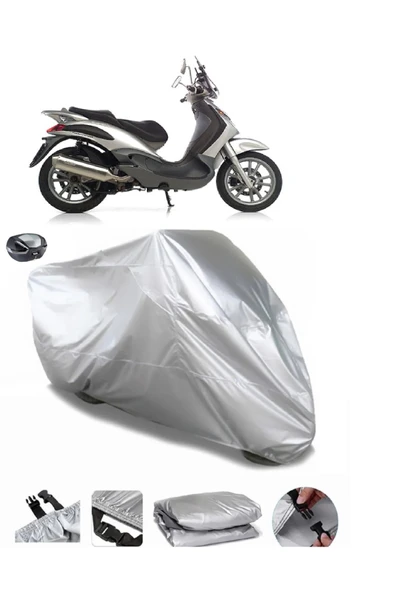 Piaggio Beverly 200 Su  Geçirmez Motosiket Brandası Arka Çanta Uyumlu ürün görseli 1