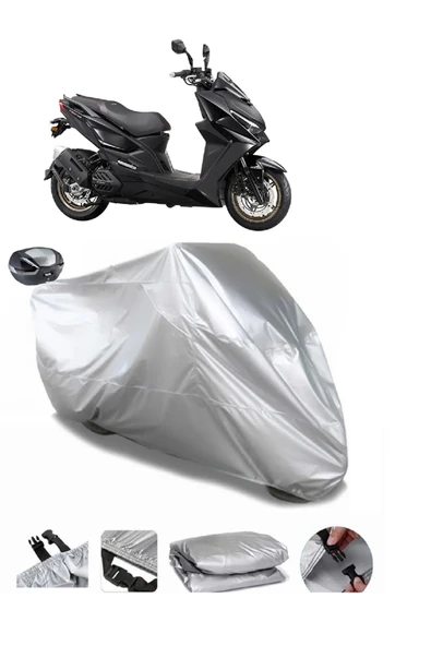 Kymco KRV 200 Su  Geçirmez Motosiket Brandası Arka Çanta Uyumlu