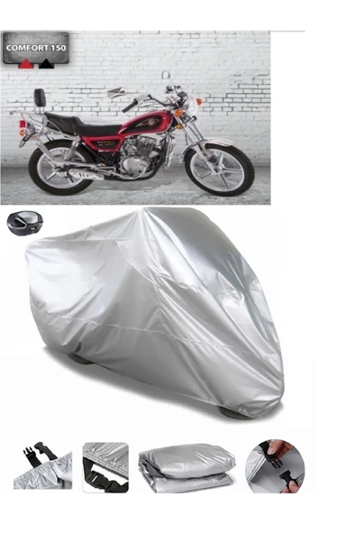 Falcon Comfort 180 Su  Geçirmez Motosiket Brandası Arka Çanta Uyumlu ürün görseli 1