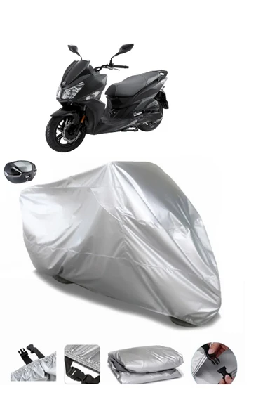 Sym Jet 14 200i Su  Geçirmez Motosiket Brandası Arka Çanta Uyumlu
