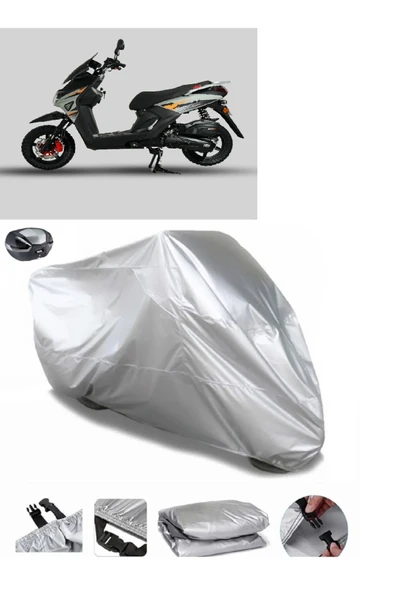 Altai F1Max Pro 125 Su  Geçirmez Motosiket Brandası Arka Çanta Uyumlu ürün görseli 1