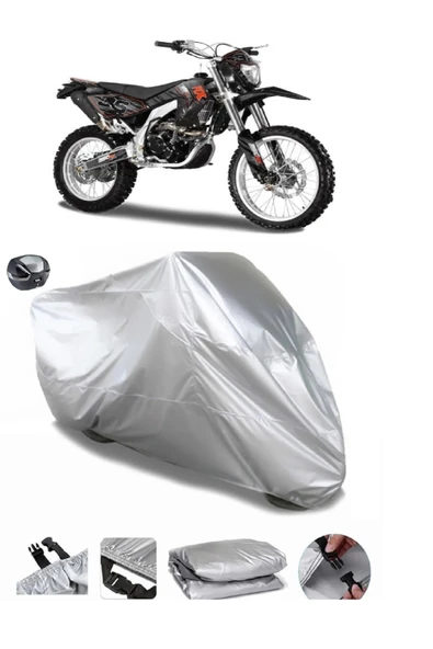 Asya RX 250 Supermoto Su  Geçirmez Motosiket Brandası Arka Çanta Uyumlu ürün görseli 1