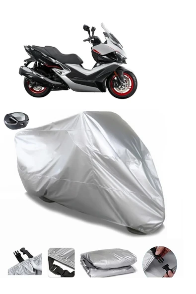 Kymco Xciting VS 400 Su  Geçirmez Motosiket Brandası Arka Çanta Uyumlu