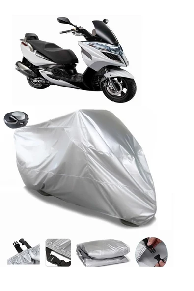 Kymco Grand Dink 250i Su  Geçirmez Motosiket Brandası Arka Çanta Uyumlu ürün görseli 1