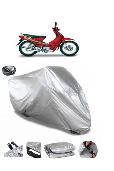 Kanuni Seyhan 125 Su  Geçirmez Motosiket Brandası Arka Çanta Uyumlu