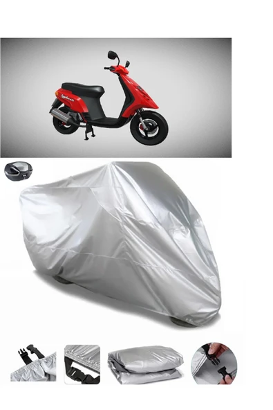 Piaggio Typhoone 80 Su  Geçirmez Motosiket Brandası Arka Çanta Uyumlu ürün görseli 1