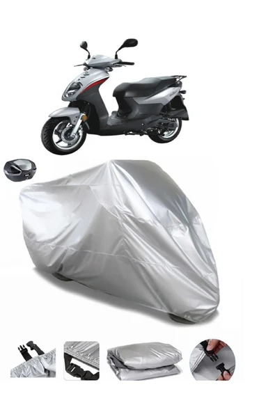 Sym Symply 125 Su  Geçirmez Motosiket Brandası Arka Çanta Uyumlu ürün görseli 1