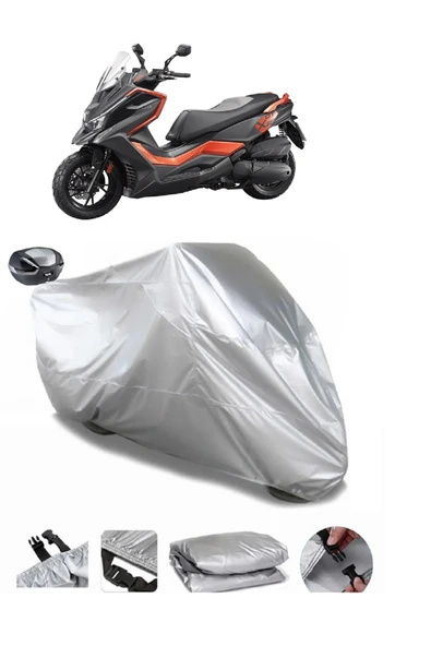 Kymco DTX 250 Su  Geçirmez Motosiket Brandası Arka Çanta Uyumlu