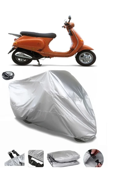 Piaggio ET4 150 Su  Geçirmez Motosiket Brandası Arka Çanta Uyumlu ürün görseli 1