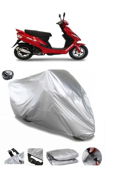 Asya Polo 50 Su  Geçirmez Motosiket Brandası Arka Çanta Uyumlu