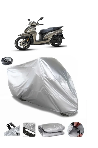 Sym Symphony ST 200i Su  Geçirmez Motosiket Brandası Arka Çanta Uyumlu