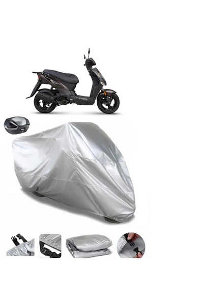 Kymco Agility 50 Su  Geçirmez Motosiket Brandası Arka Çanta Uyumlu