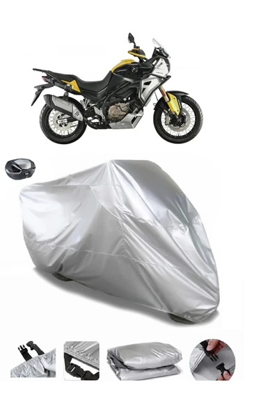 QJ SVT 650X Su  Geçirmez Motosiket Brandası Arka Çanta Uyumlu