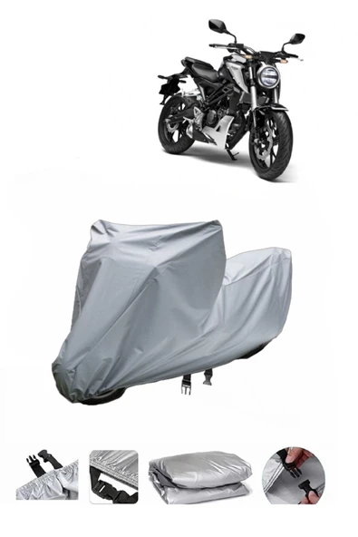 Honda CB 125 R Gri Motosiklet Brandası ARKA ÇANTA UYUMLU DEĞİLDİR