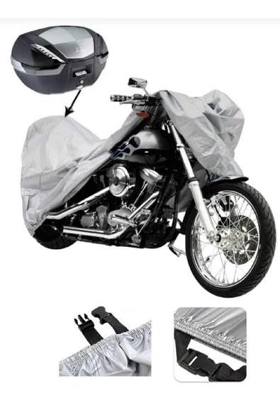 Voge 525 DSX Su  Geçirmez Motosiket Brandası Arka Çanta Uyumlu - 2