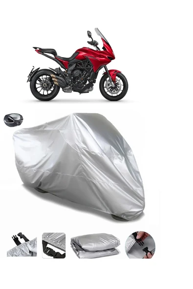 MV Agusta Turismo Veloce 800 Lusso SCS Su  Geçirmez Motosiket Brandası Arka Çanta Uyumlu