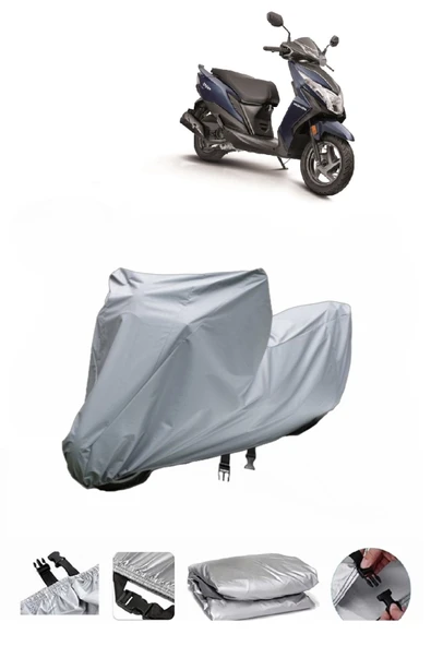 Honda Dio  Gri Motosiklet Brandası ARKA ÇANTA UYUMLU DEĞİLDİR