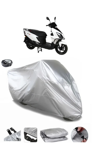 RMG Moto Gusto Aston 125 Su  Geçirmez Motosiket Brandası Arka Çanta Uyumlu