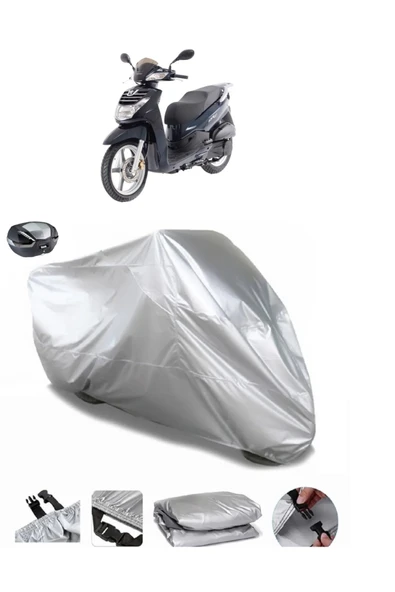 Peugeot LXR 200i Su  Geçirmez Motosiket Brandası Arka Çanta Uyumlu