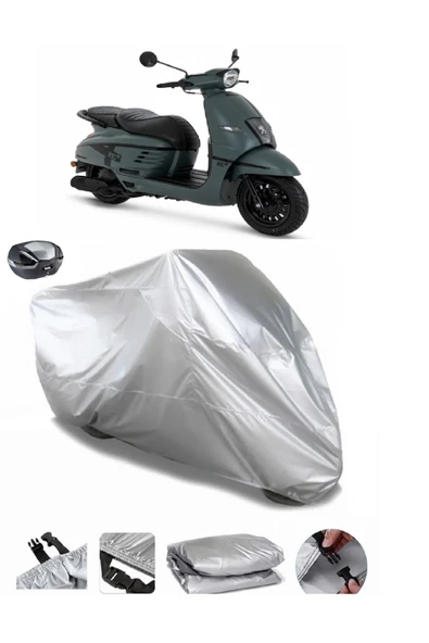 Peugeot Django 50 Su  Geçirmez Motosiket Brandası Arka Çanta Uyumlu ürün görseli 1