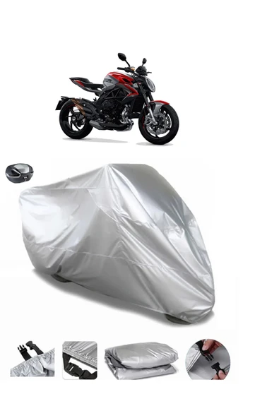 MV Agusta Brutale 800 Rosso Su  Geçirmez Motosiket Brandası Arka Çanta Uyumlu ürün görseli 1